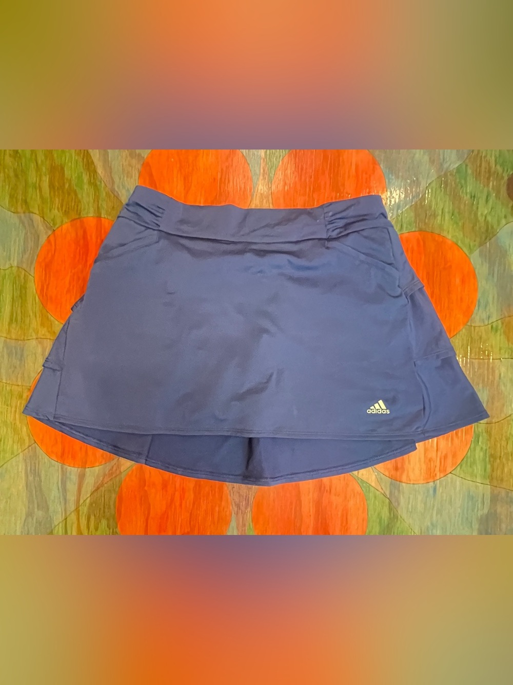 Adidas Womens Skort Sz M Blue Athletic Golf Tennis Pickleball Skirt Shorts